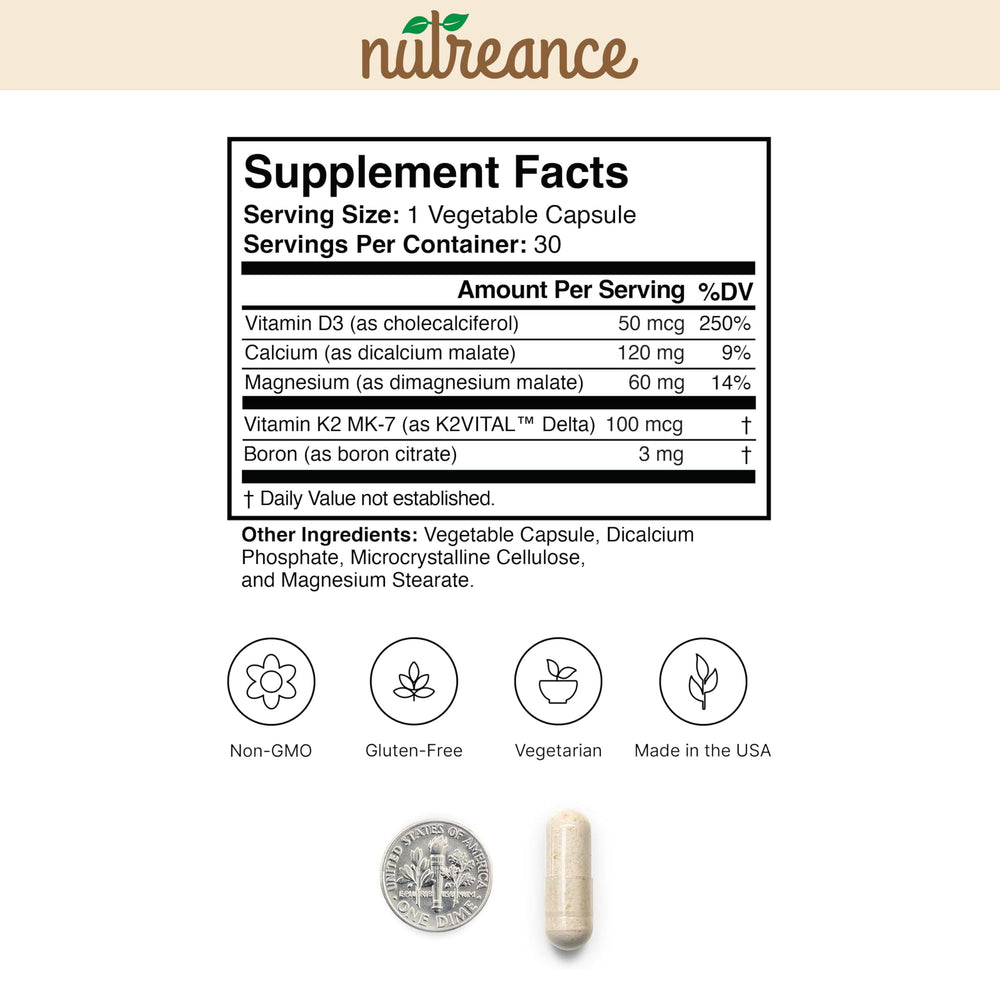 Calciven vitamin D3 and K2 pairing for bone-support synergy