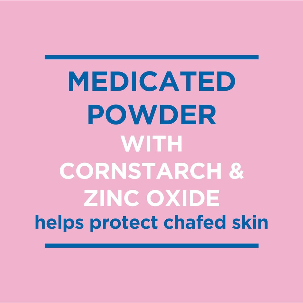 Caldesene powder applied to affected areas provides a protective barrier.