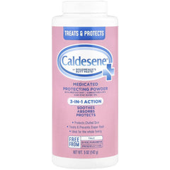 Caldesene Medicated Protecting Powder bottle keeps skin dry and comfortable.