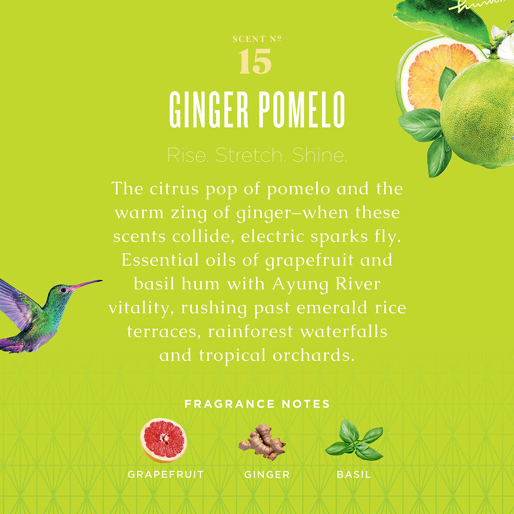 Etiqueta frontal elegante de Caldrea Ginger Pomelo para decorar