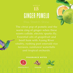 Etiqueta frontal elegante de Caldrea Ginger Pomelo para decorar