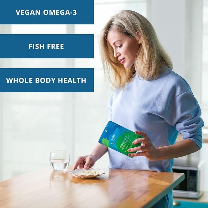 Calgee omega-3 softgels in morning routine scene for daily use