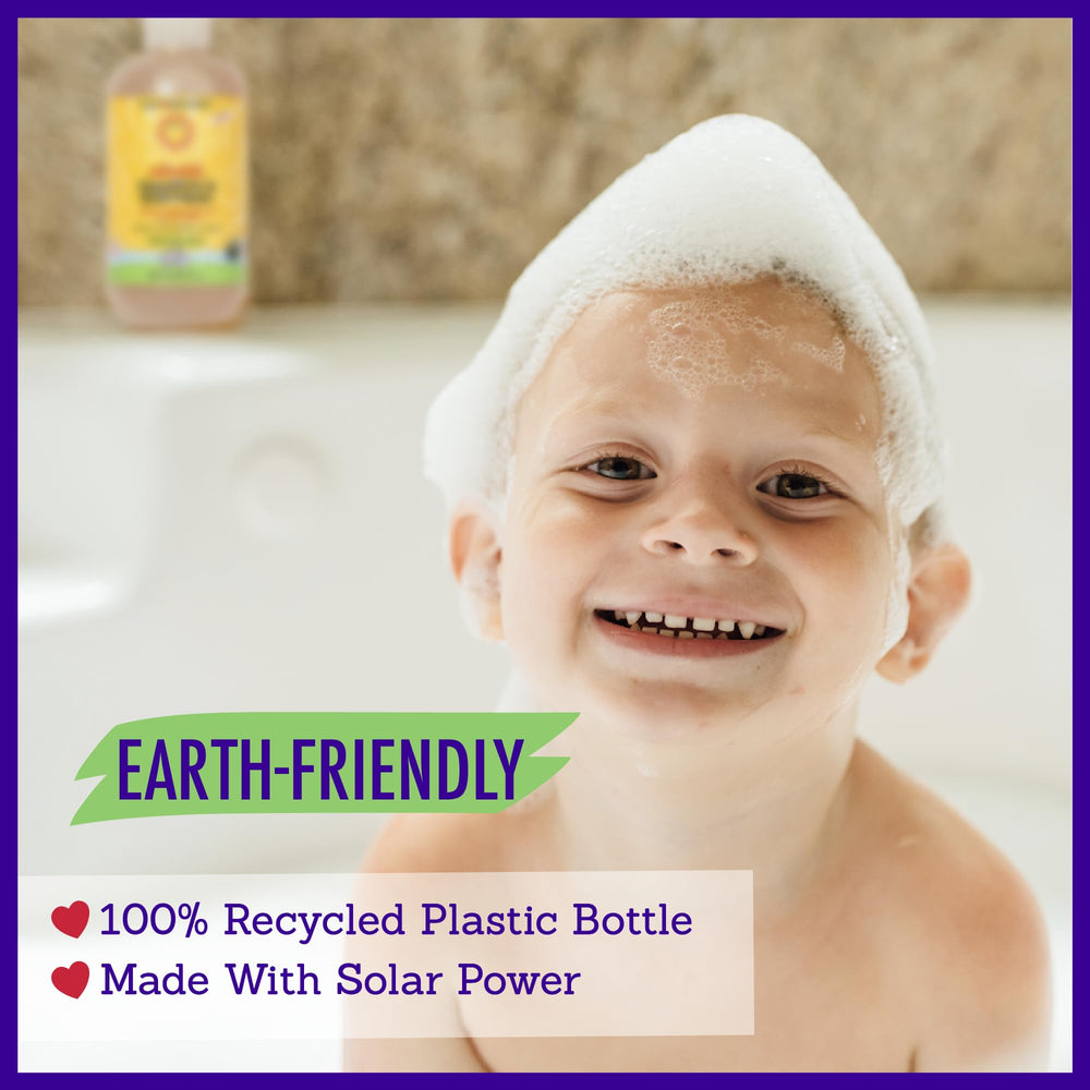 California Baby Calendula Shampoo foamy lather demonstrating gentle wash