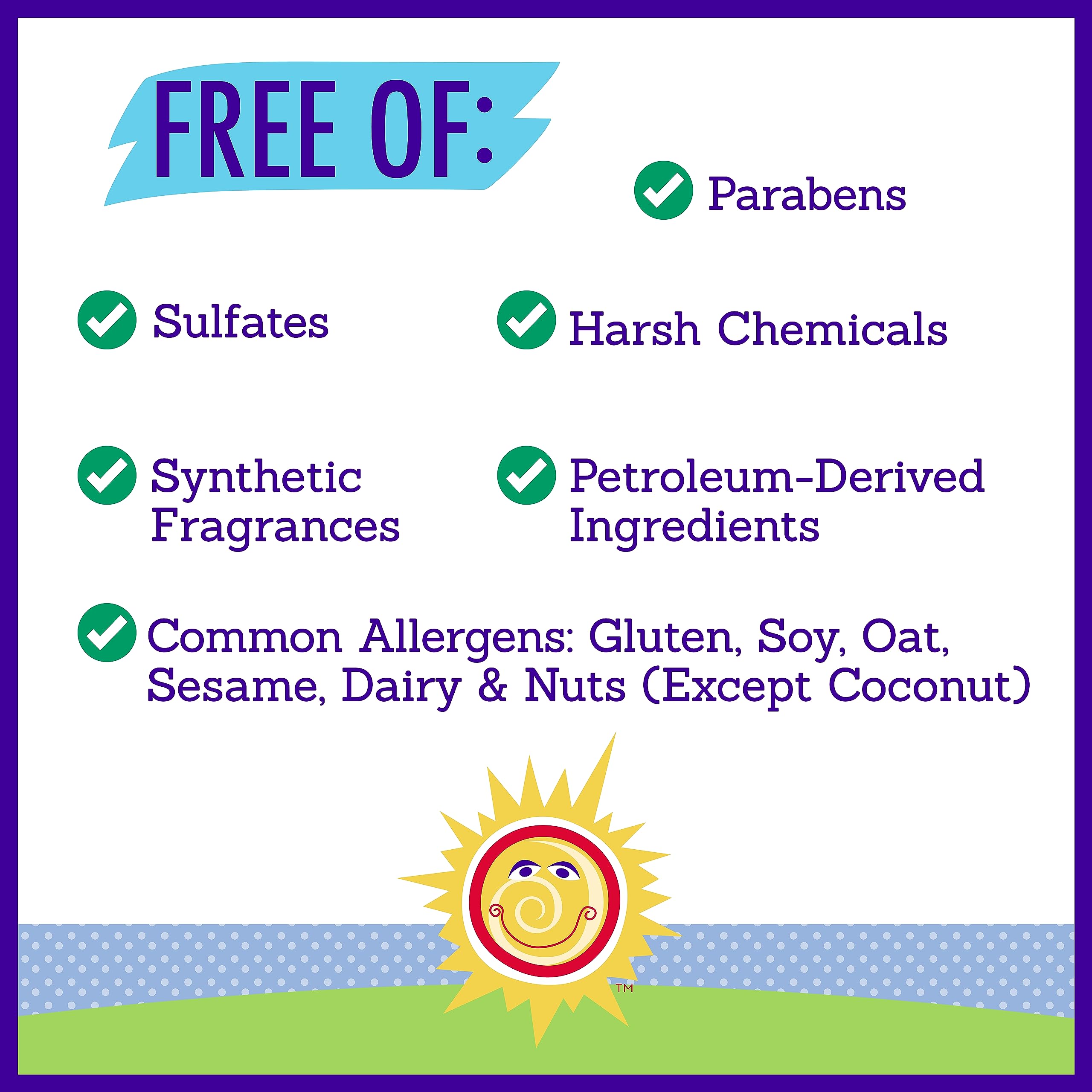 California Baby hypoallergenic shampoo label emphasizes allergy tested and clean ingredients.