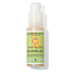 California Baby Natural Bug Spray citronella bottle for family-friendly outdoor protection.