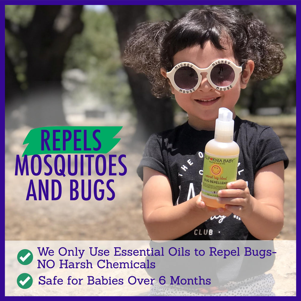California Baby bug spray used by kids during outdoor play