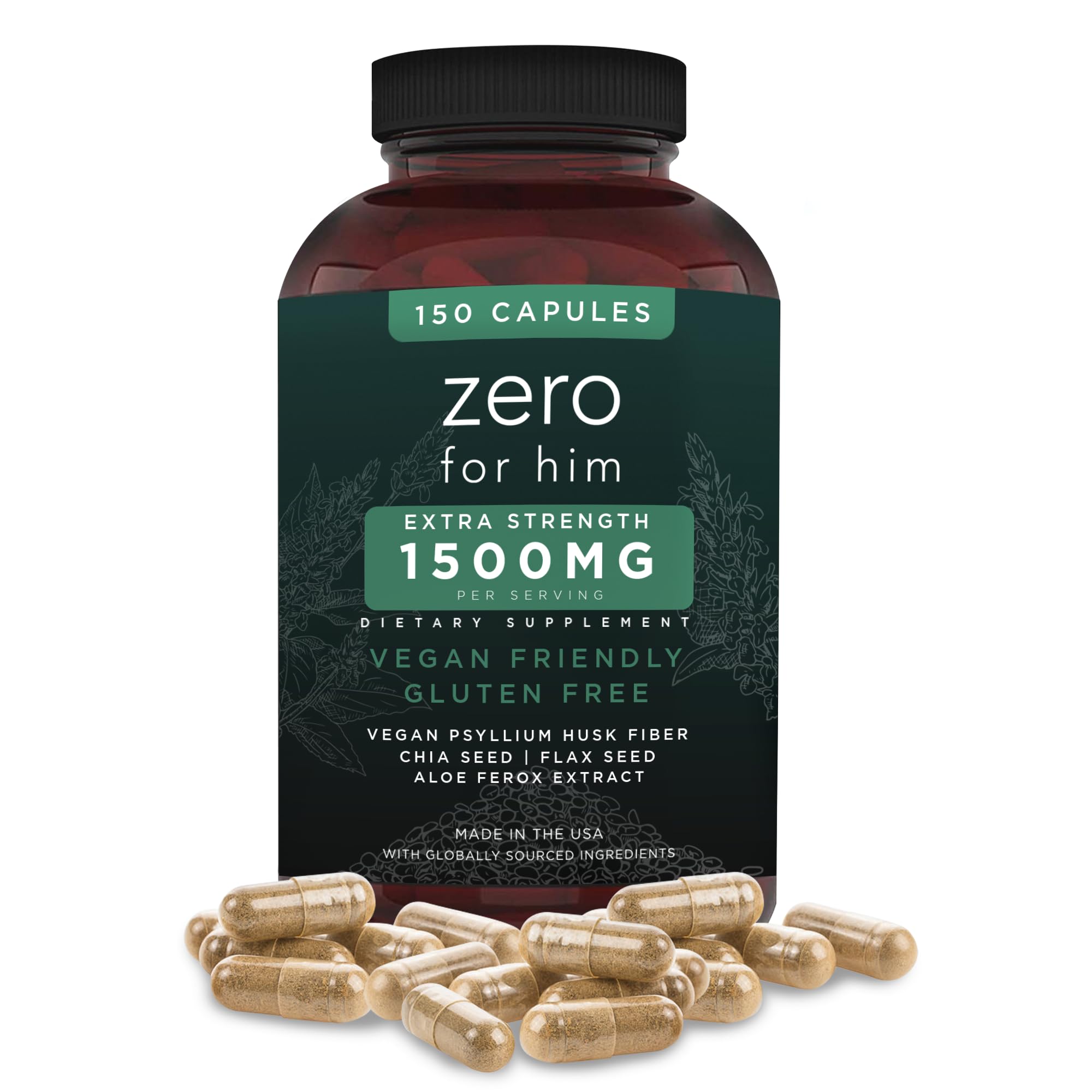 California Basics extra-strength fiber for men bottle aids daily digestive balance
