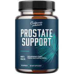 California Products Prostate Support bottle front signals potential urinary comfort and daily use.