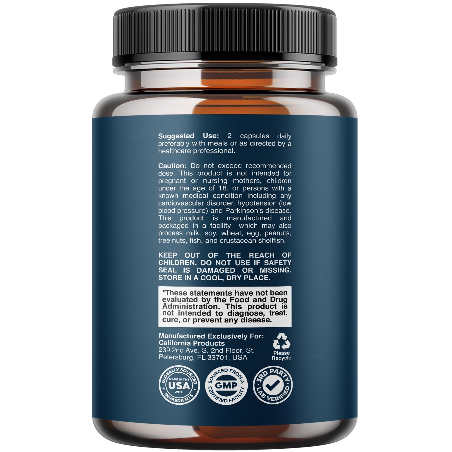 Close-up of capsules for easy daily use and possible urinary comfort.