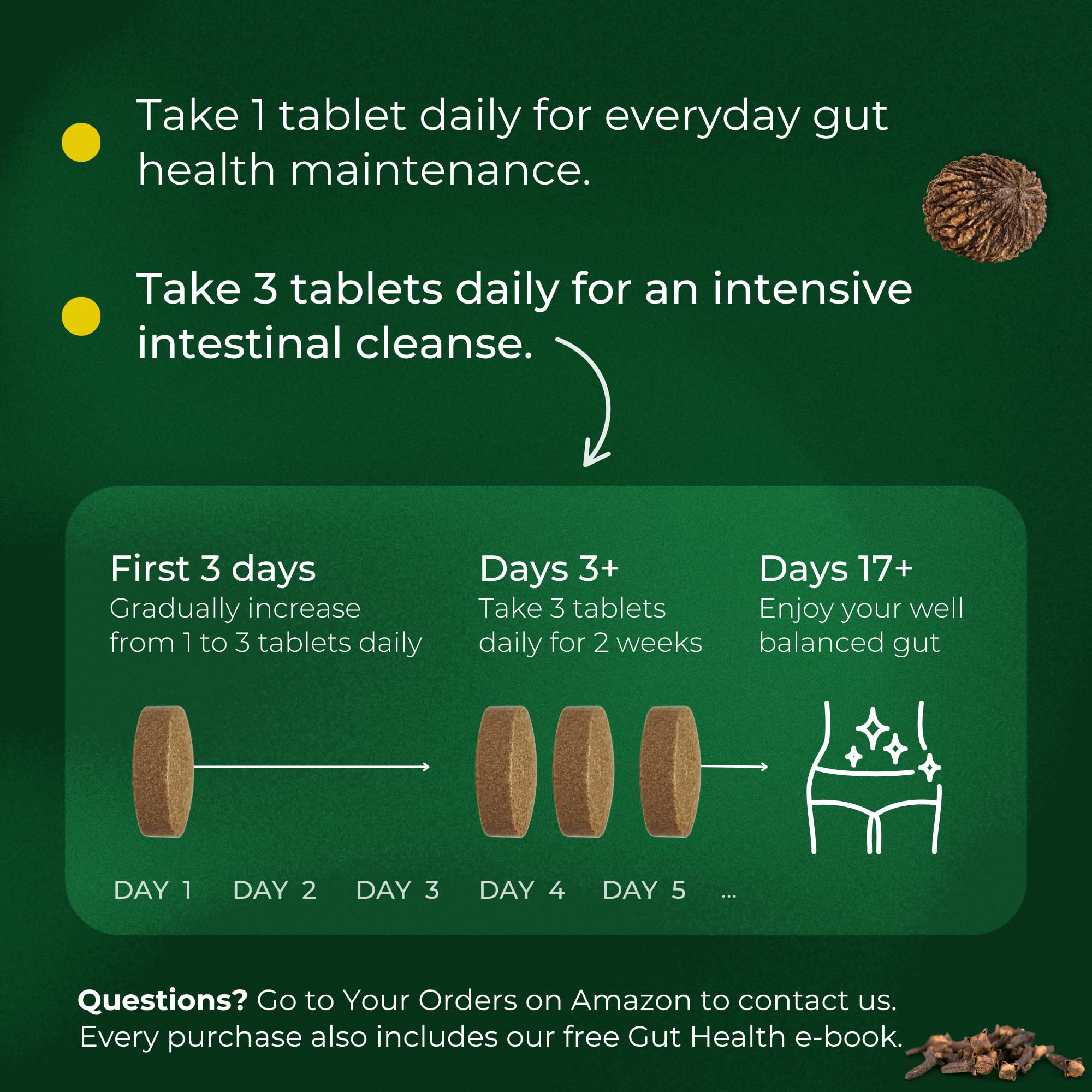 ParaProteX ingredients clove and black walnut for digestive balance