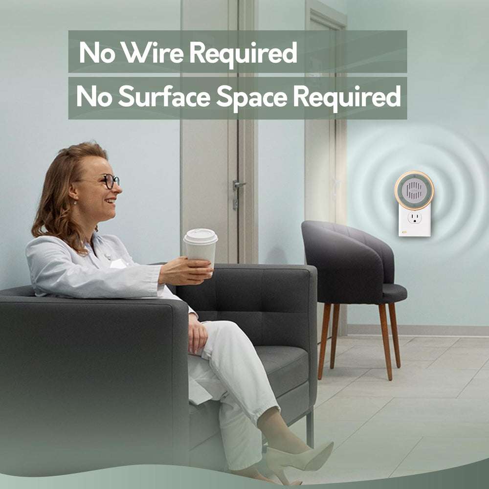 Calm Me office privacy setup demonstrates multi-room deployment.