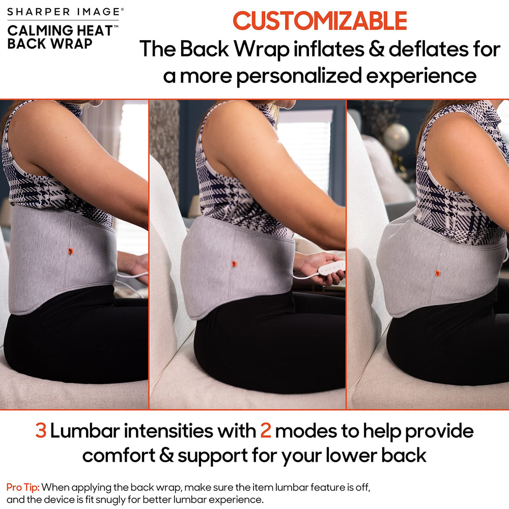 Calming Comfort portable power pack keeps the wrap charged during travel.