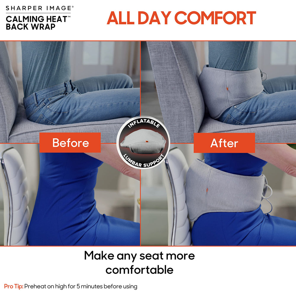 Calming Comfort USB charging setup enables quick preheat before use.