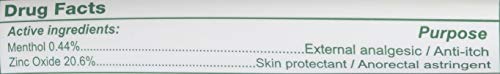 Calmoseptine ointment 4oz pack8 applied on skin to illustrate usage.