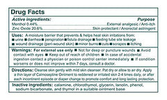 Calmoseptine applied to skin folds to soothe irritation from moisture.