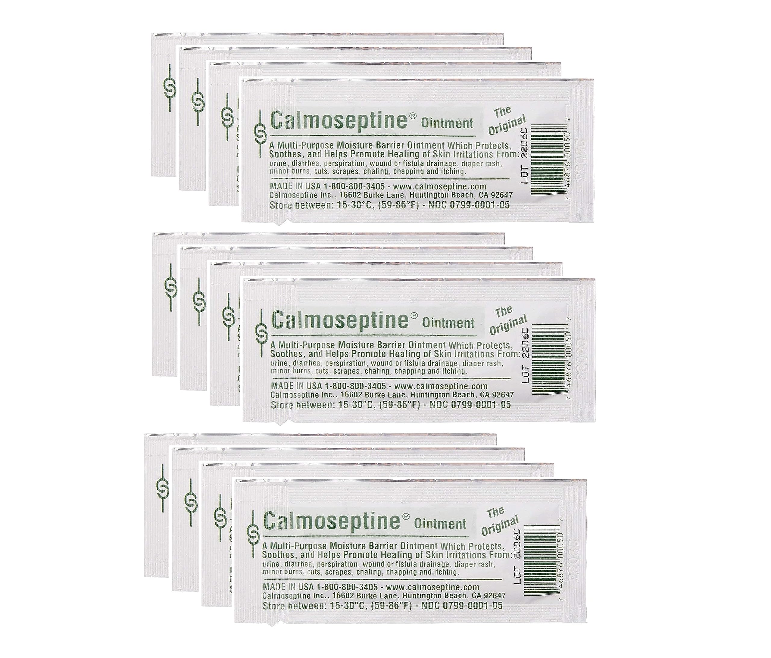 Calmoseptine foil packets offer portable moisture barrier for on-the-go skin care.