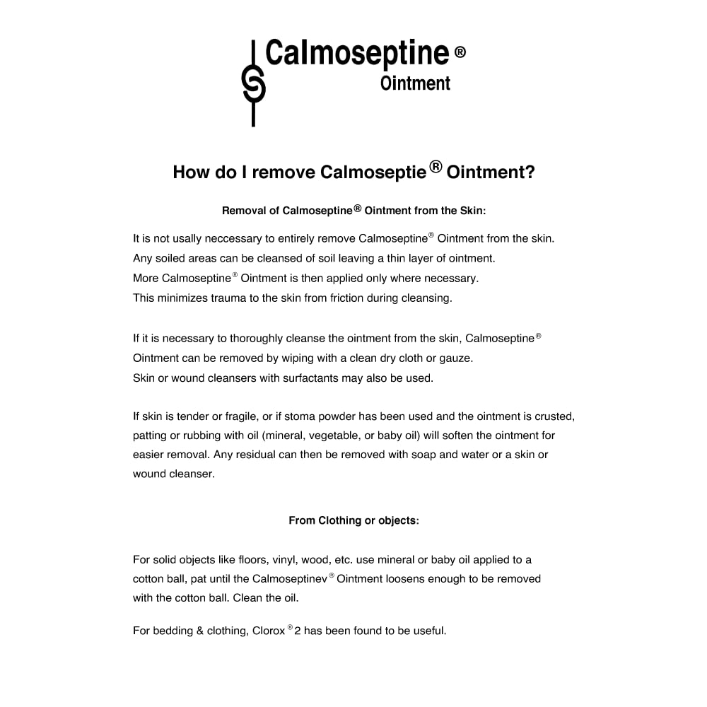 Calmoseptine on-skin application demonstrates moisture barrier and cooling sensation