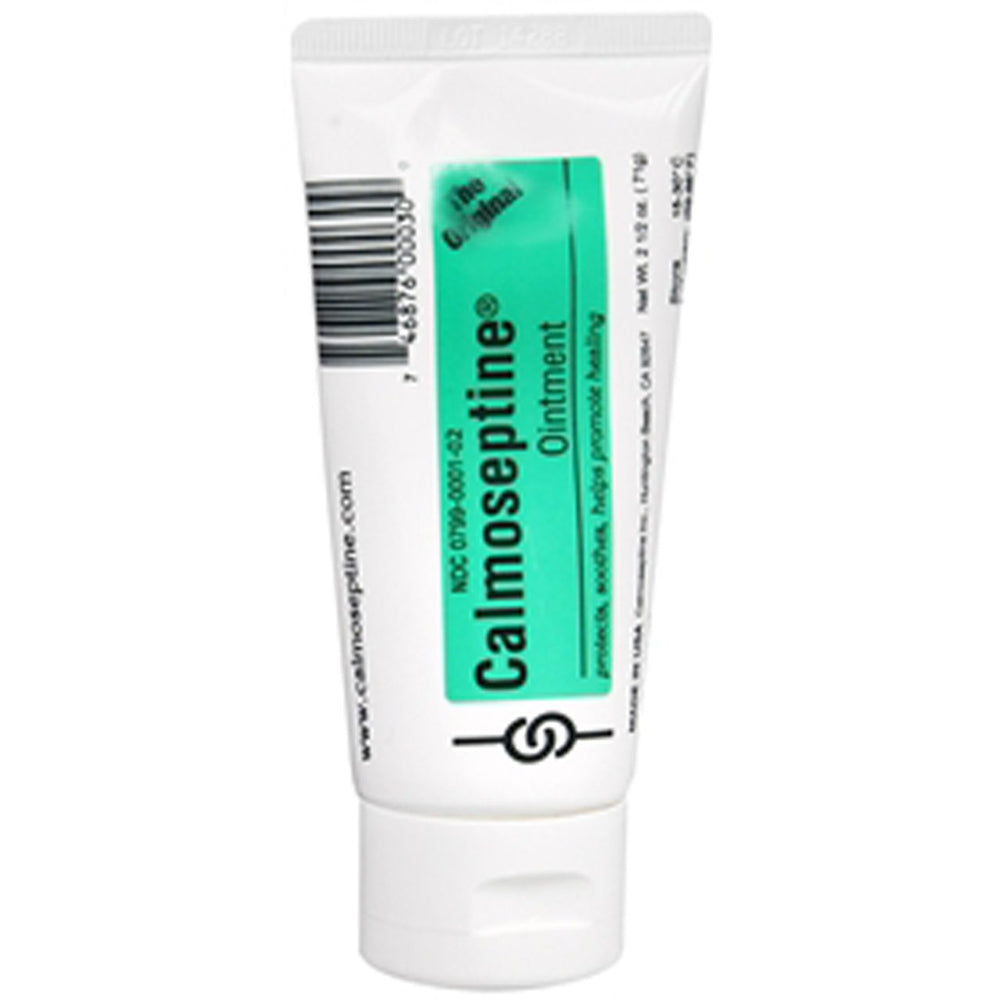 Calmoseptine Ointment single-pack packaging for convenient storage