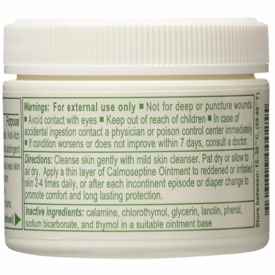 Calmoseptine ointment texture shown as non-greasy and easy to apply.