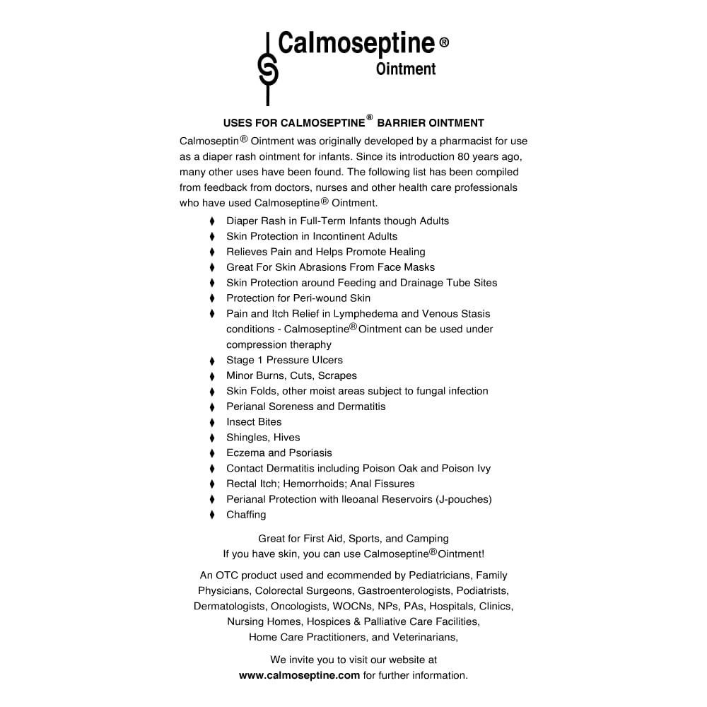 Calmoseptine pack of 12 for caregiver use and on-the-go protection