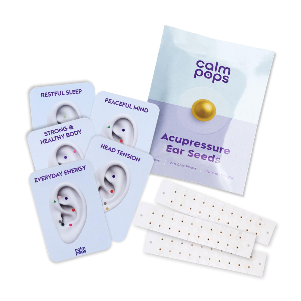 CalmPops ear seeds 60-unit kit for discreet daily calm at home or work.