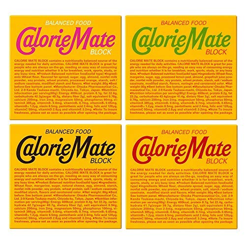 Calorie Mate block variety pack: four flavors for on-the-go energy