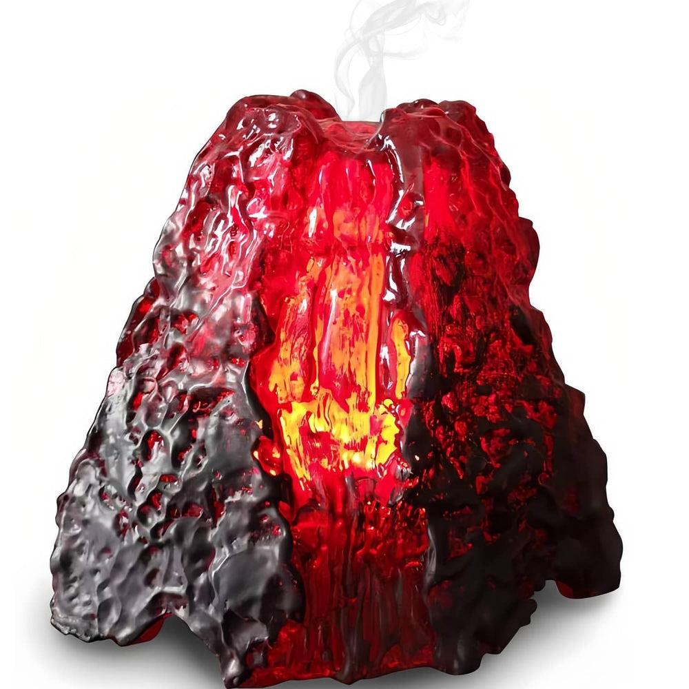 CALOVER Volcano Ultrasonic Diffuser front view with calming LED light for relaxation