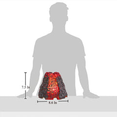 CALOVER Volcano Diffuser displays multi-color LED light for mood-enhancing ambiance