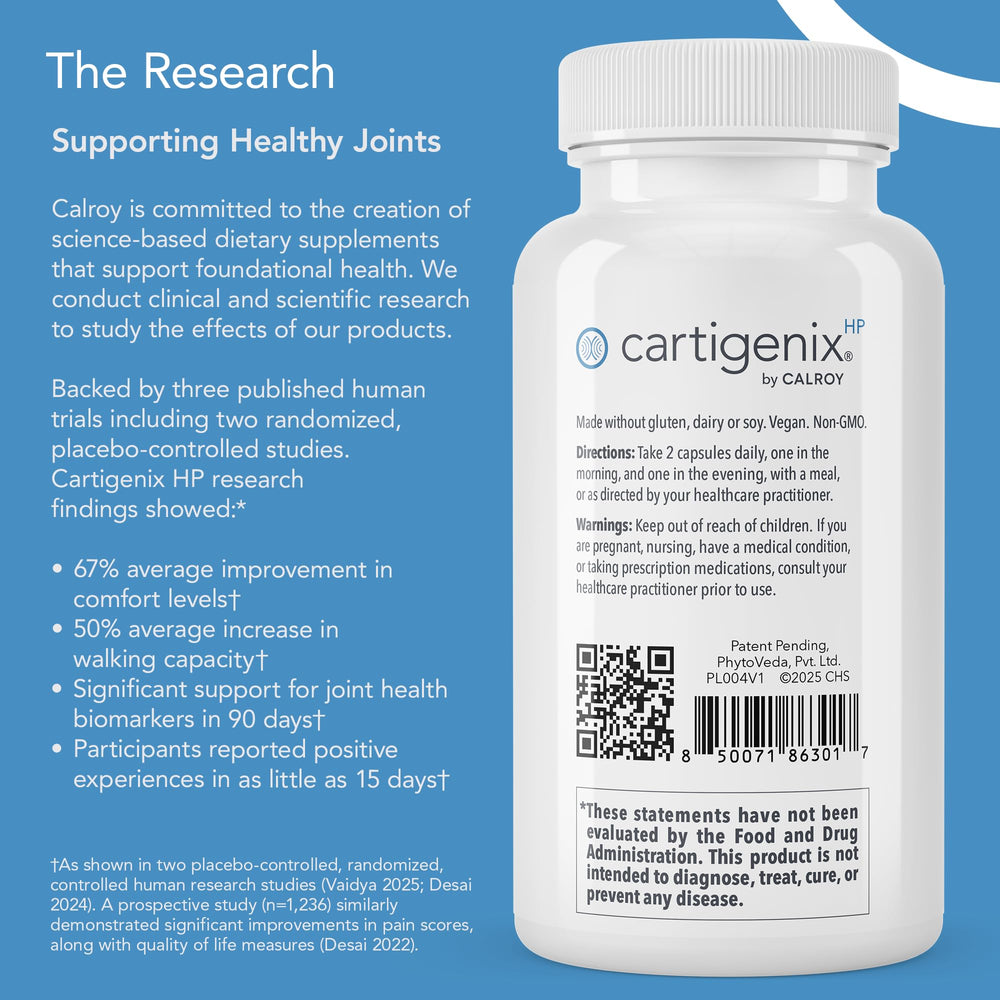 Cartigenix HP capsules ready for morning and evening routine.