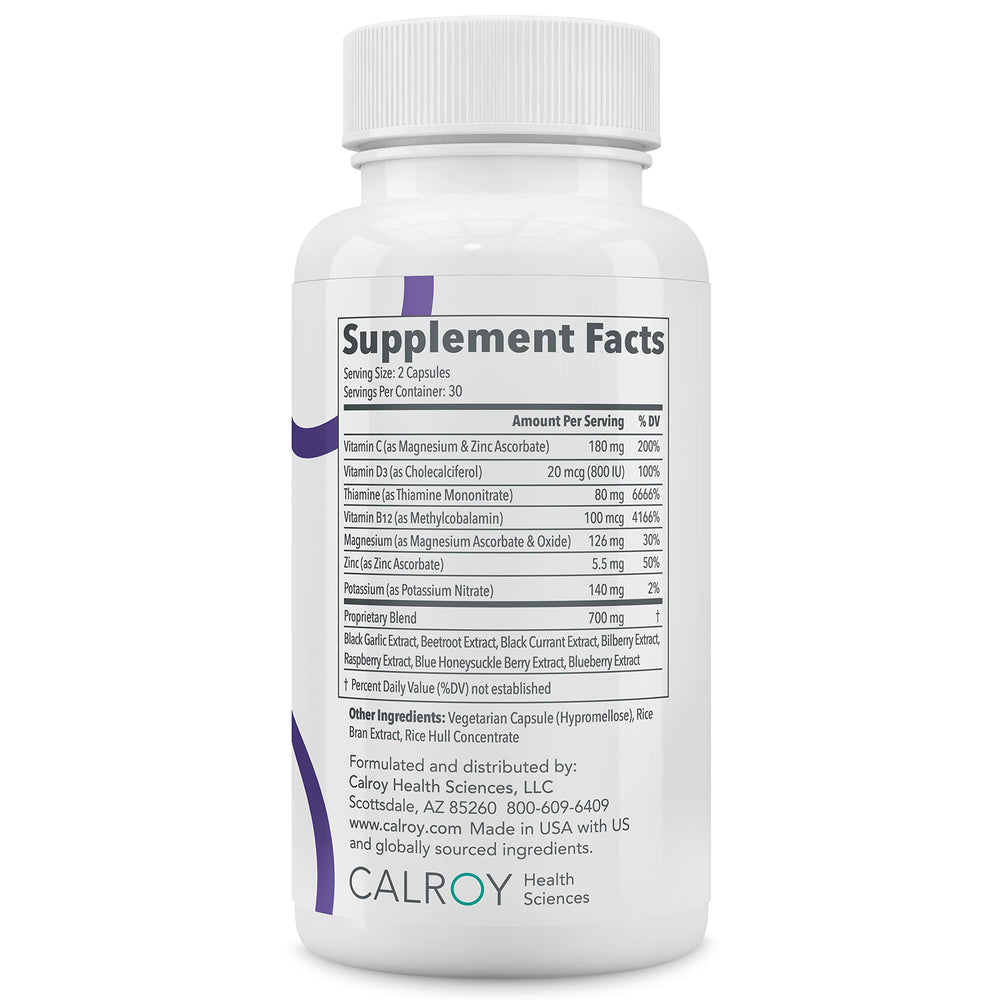 Calroy Vascanox HP bottle with glass, ideal for daily routine.