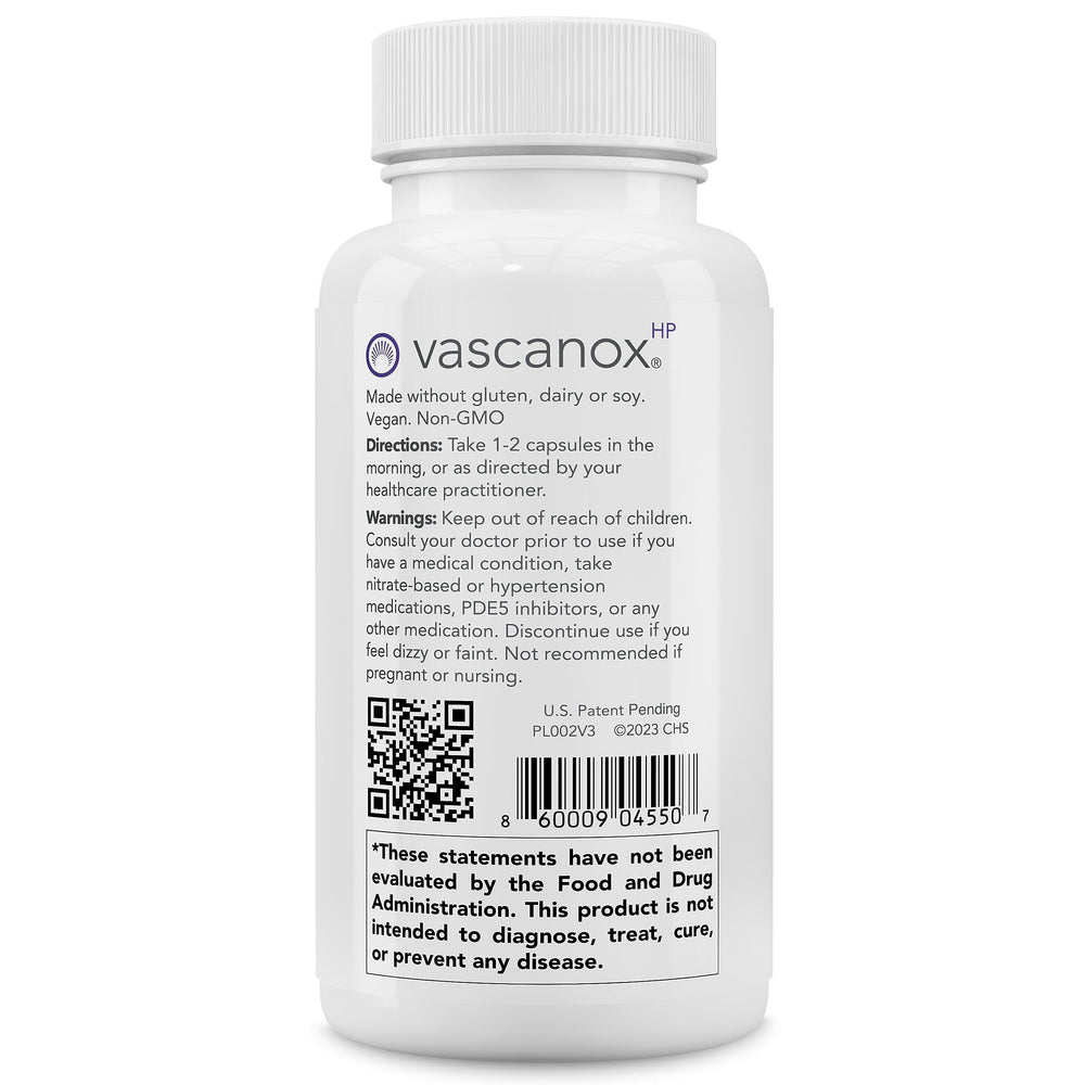 Calroy Vascanox HP saliva test strips concept illustrating study measurement.