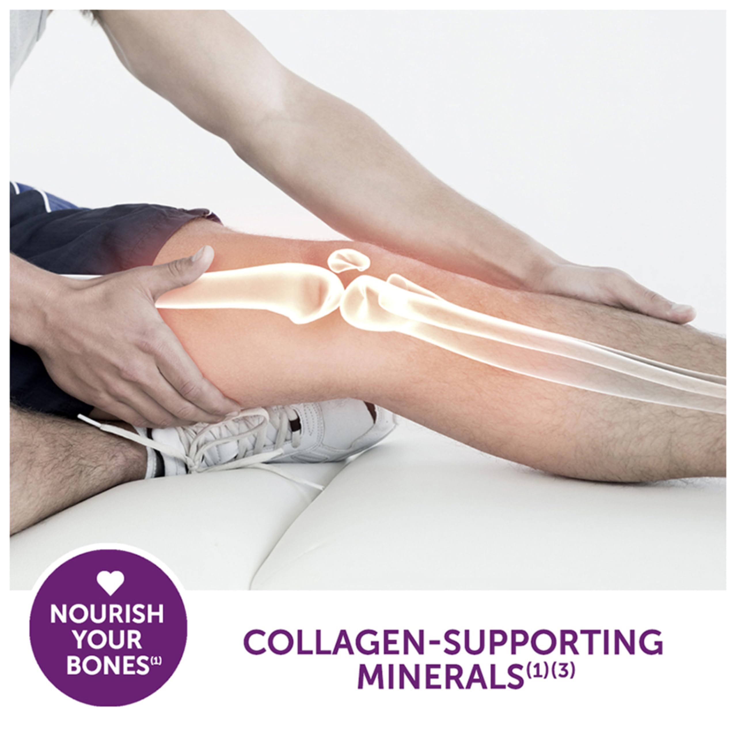 Botella de Caltrate con 60 tabletas para uso diario conveniente.