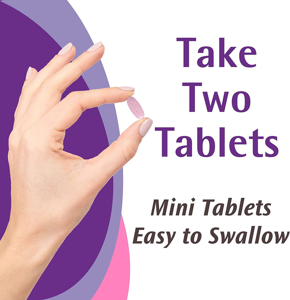 Caltrate Minis + Minerals ingredients label highlights mineral blend.
