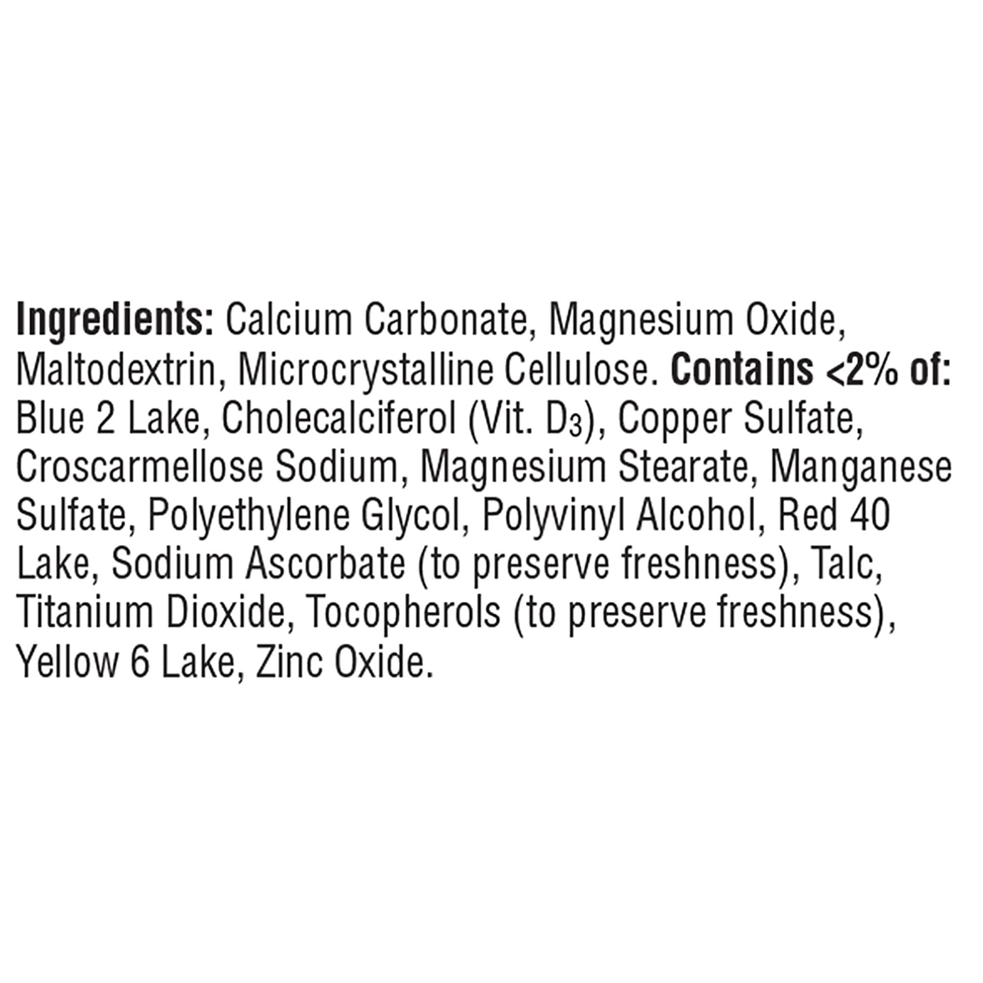 Caltrate Minis + Minerals pack of 2 provides convenient value.