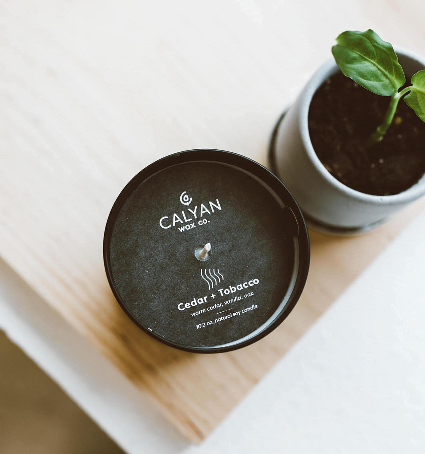 Calyan vegan cruelty-free label on the matte jar signals ethical sourcing.
