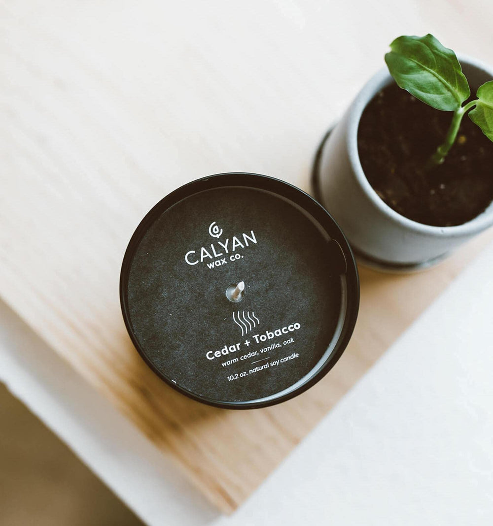 Calyan vegan cruelty-free label on the matte jar signals ethical sourcing.