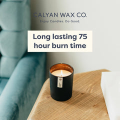 Calyan Wax Co. Aspen & Fog black tumbler adds modern sophistication