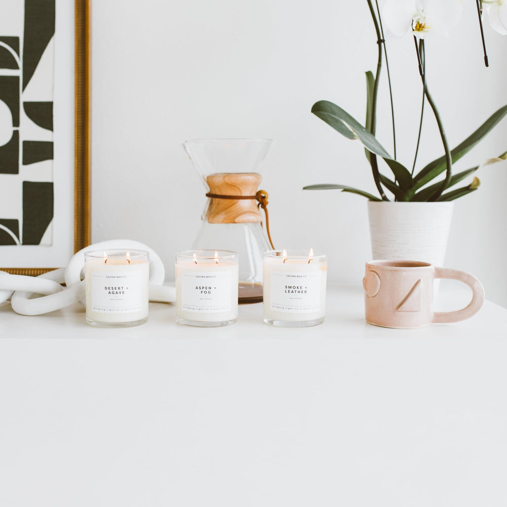 Calyan Wax Co. plant-based ingredients create a pure ambiance