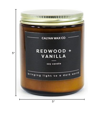 Calyan Wax Co. Redwood & Vanilla gift-ready candle for thoughtful gifting