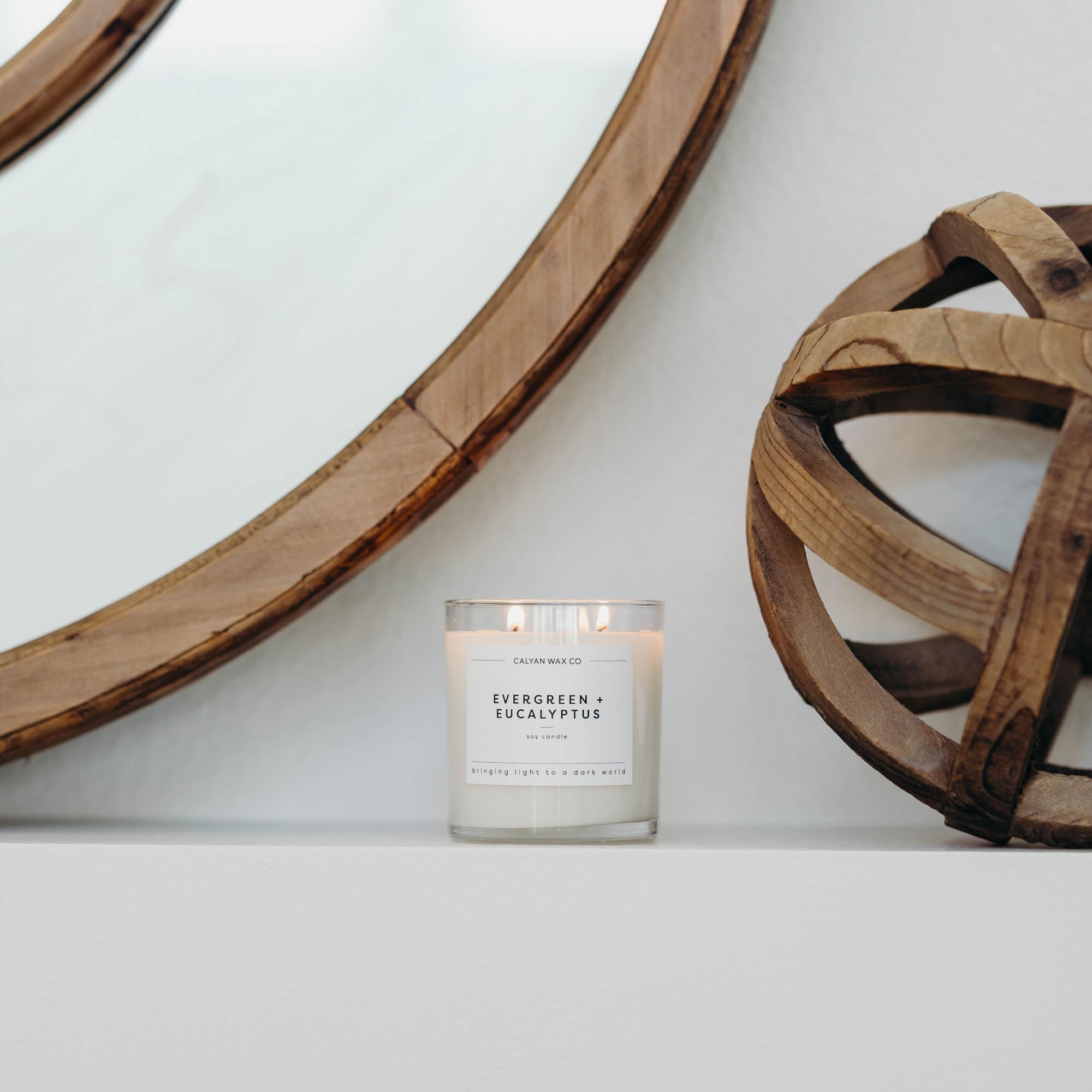 Calyan Wax Co USA-made vegan and cruelty-free candle for responsible living.