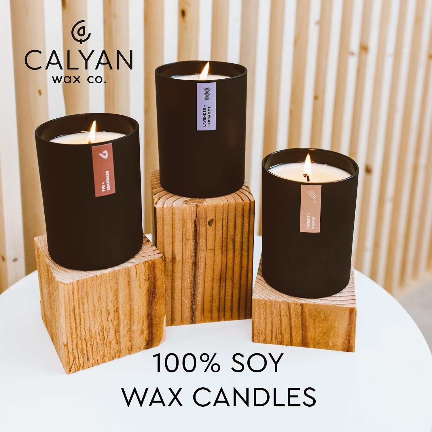Calyan Wax Co Vetiver & Tonka candle vegan cruelty-free ingredients