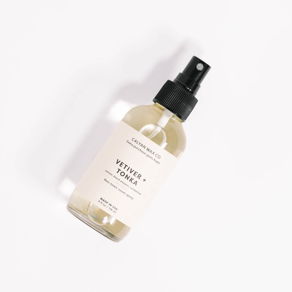 Bedroom ambiance enhanced by non-toxic room spray for restful scent