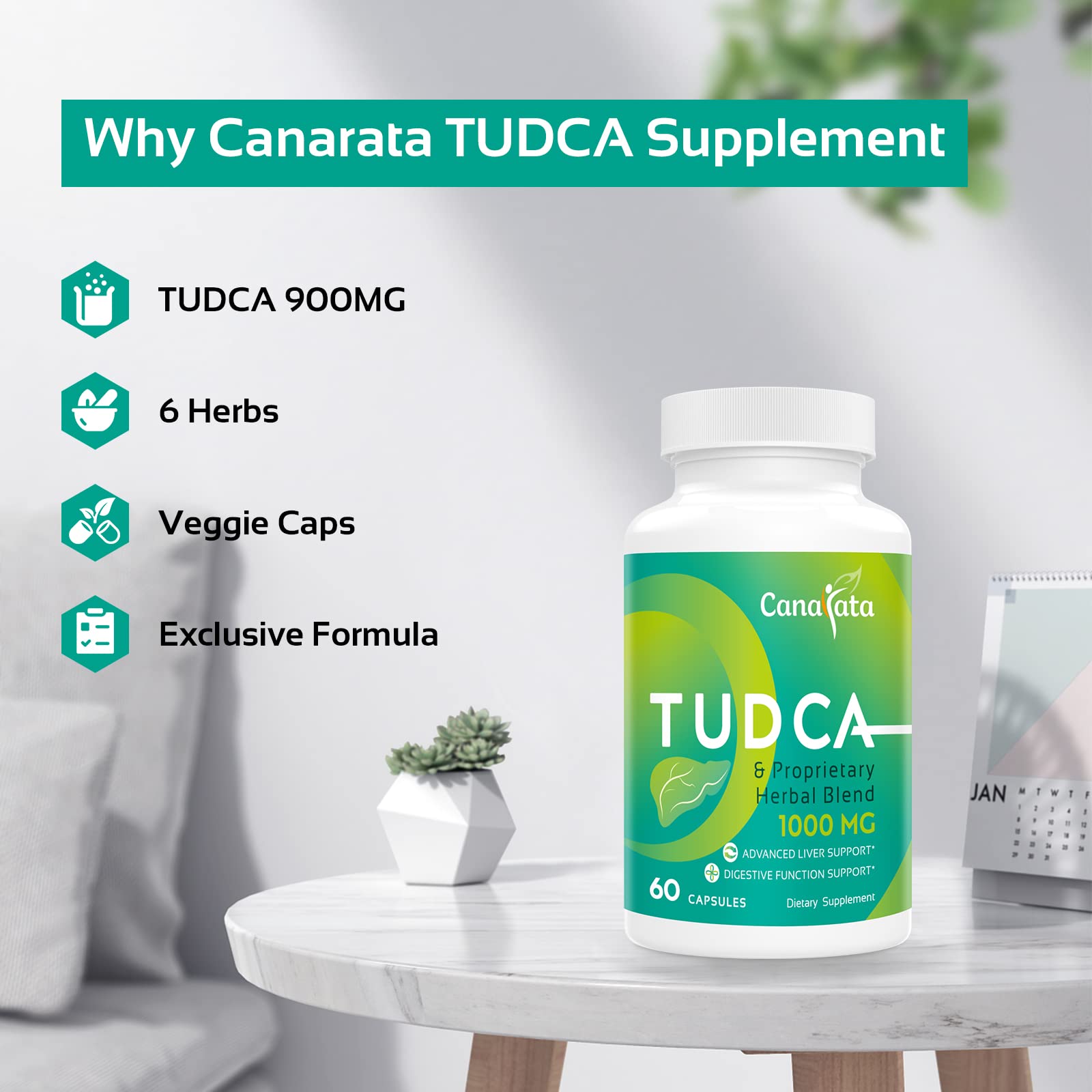 Visual of chanca piedra and artichoke highlights key herbal ingredients.