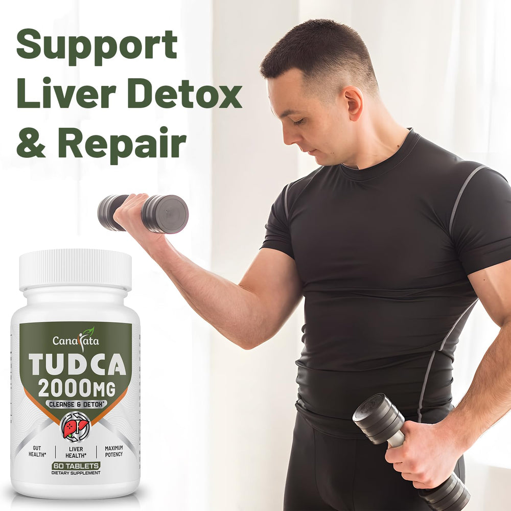 Canarata Tudca detox and cleanse imagery emphasizing liver repair.