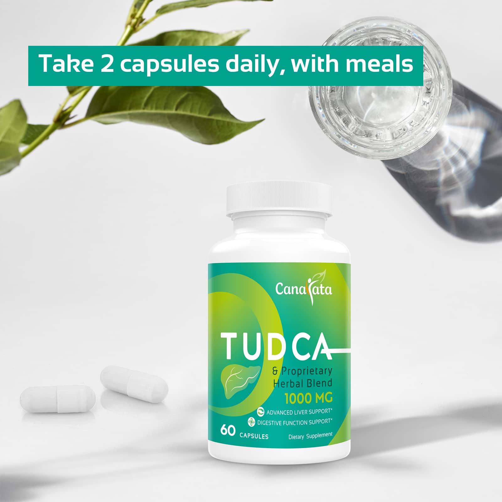 Canarata Tudca dandelion root close-up suggests detox-friendly ingredients.