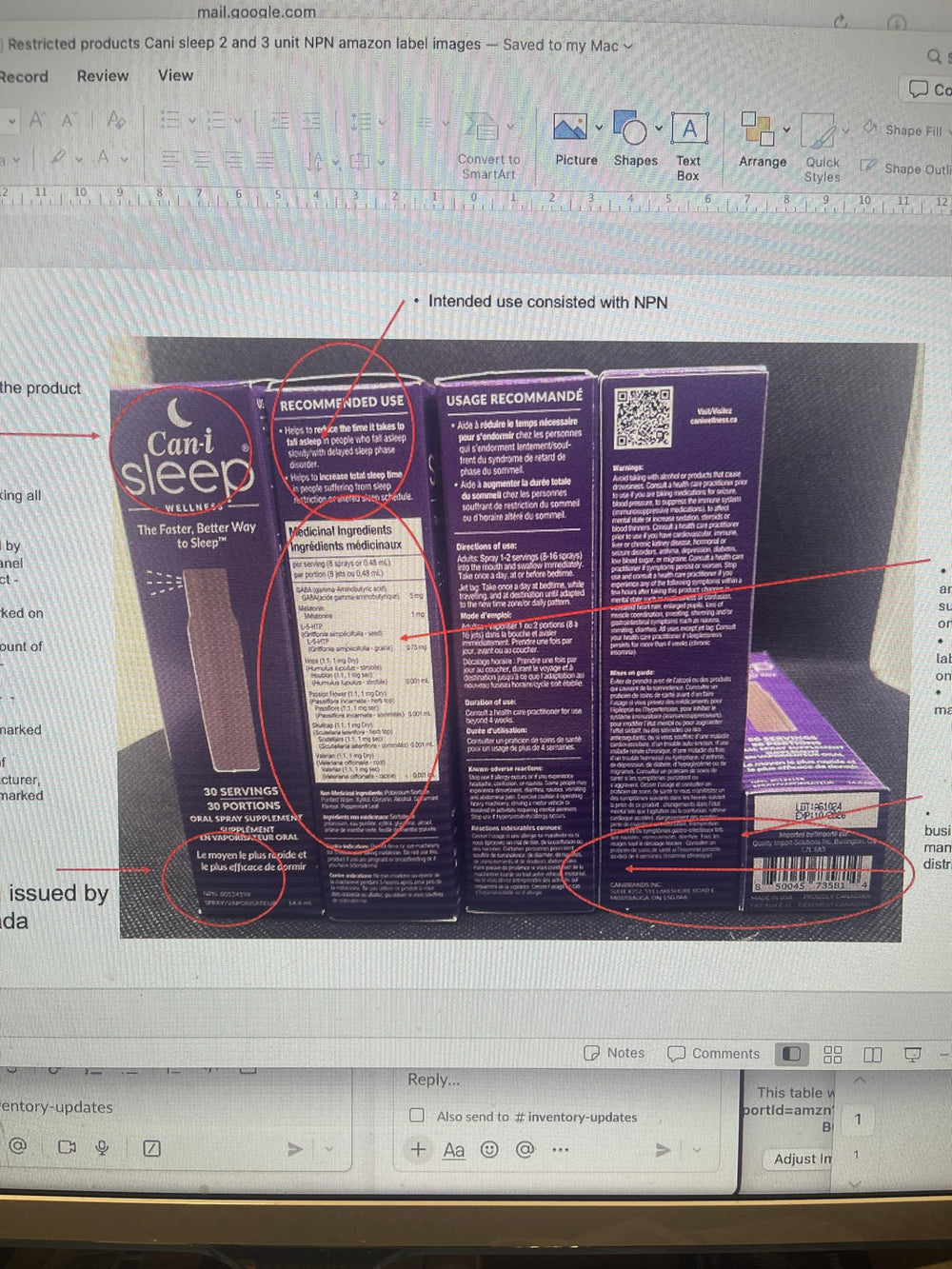 Cani Brands Feel Amazing sleep spray bedside nightstand for quick access