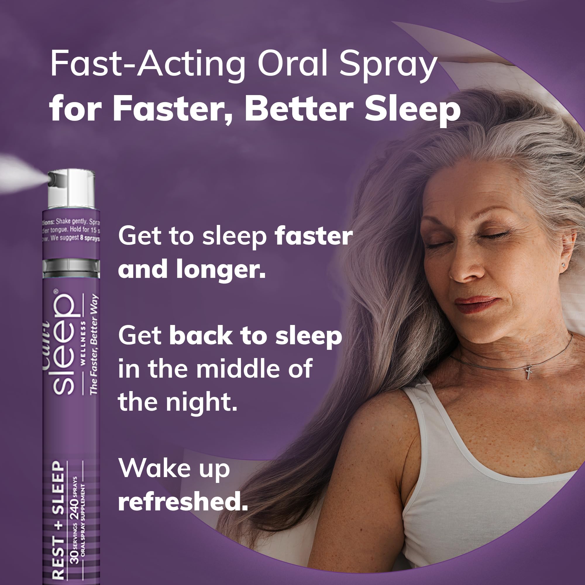 Cani Brands Feel Amazing sleep spray pour action showing simple nightly application