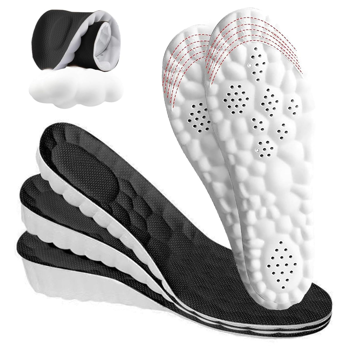 Canlaten·U 4D Cloud Height Insole forefoot cushion for daily comfort.