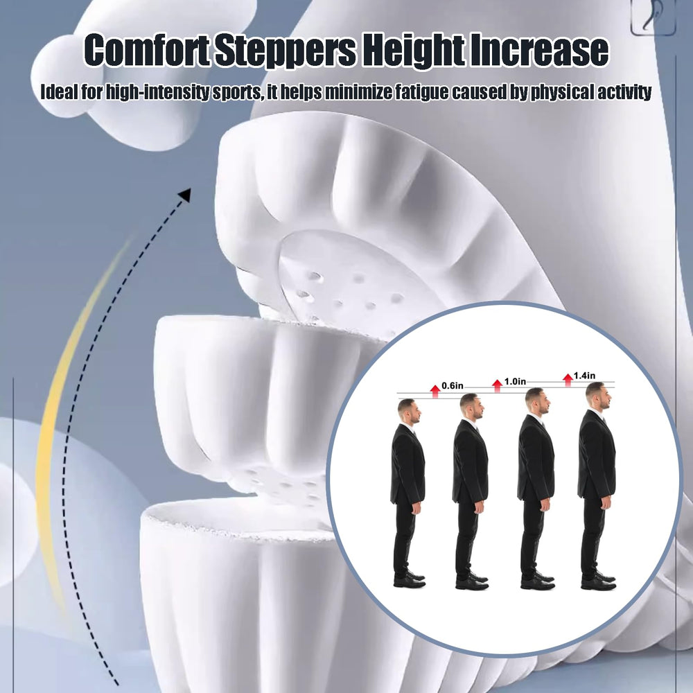 Canlaten·U height-increase insole provides 0.6-inch lift for casual shoes.