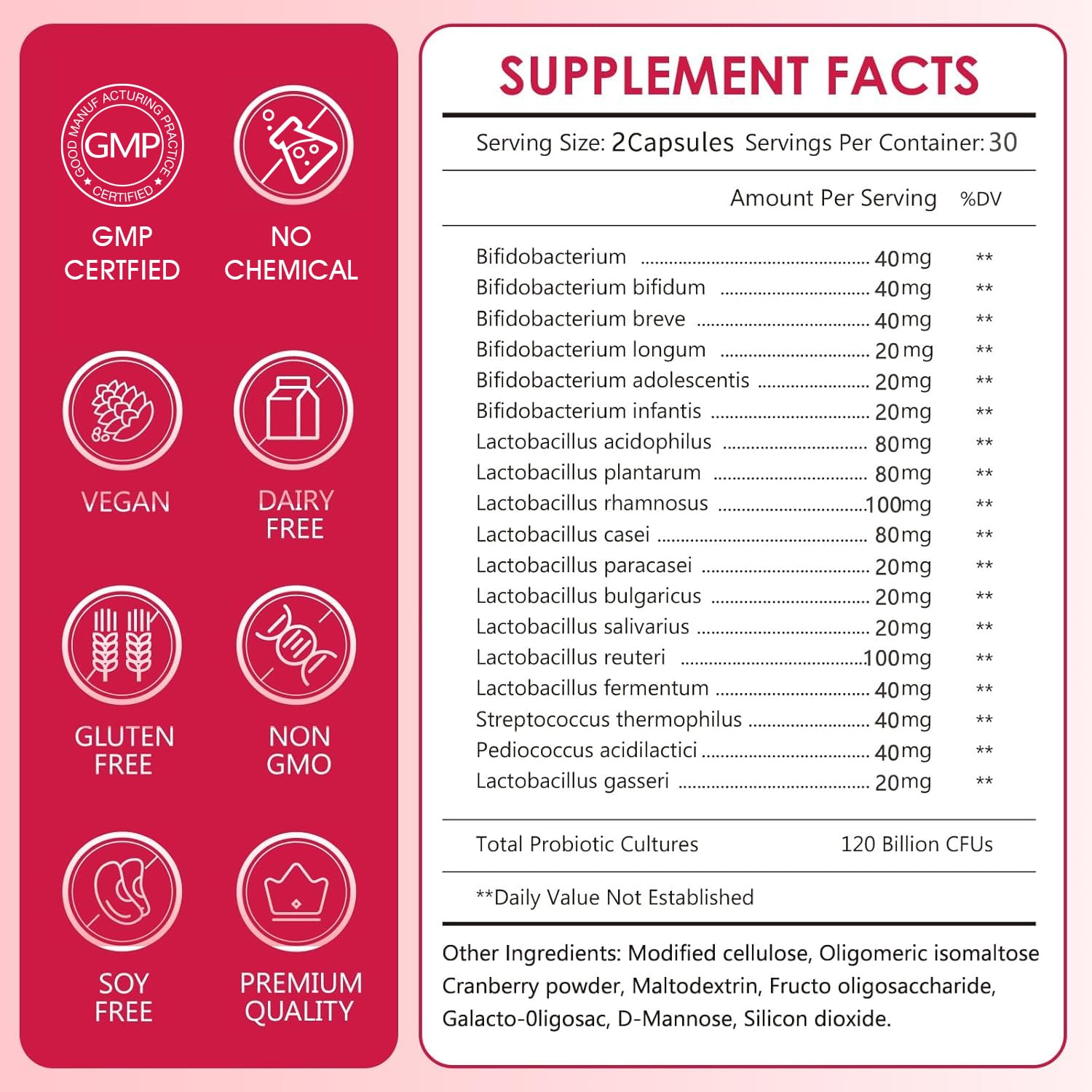 CANLIST probiotic bottle showing prebiotics and digestive enzymes for gut health
